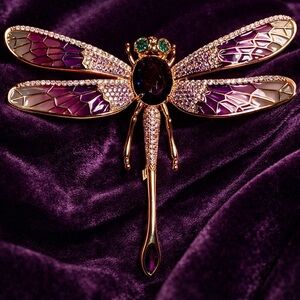 Piper K Statement Dragonfly Brooch-New